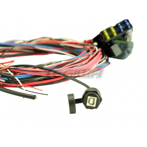AEM EMS 4 - 96" Flying Lead Harness With Fuse And Relay Panel