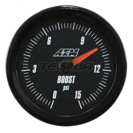 AEM Analog Boost/Fuel Pressure Sae Gauge 0~15Psi