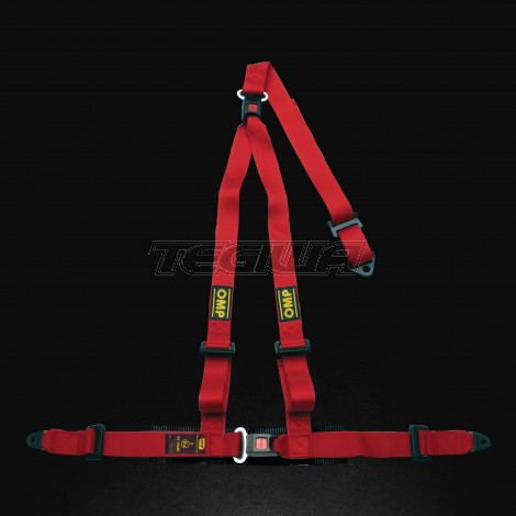 OMP 3 Point Bolt-In Harness - Double Release
