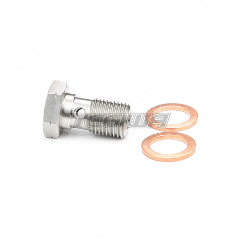 HEL M10x1.0 Banjo Bolt With 2 Copper Washers