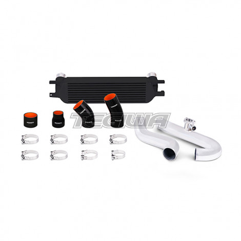 Mishimoto Intercooler Kit Ford Mustang EcoBoost 15+ Black with Polished Pipes