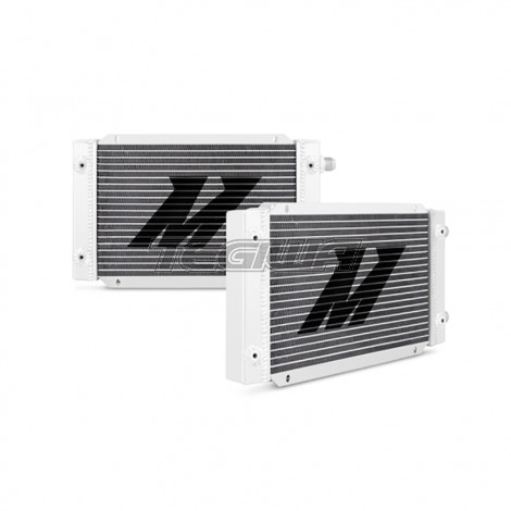 Mishimoto Universal 19 Row Dual Pass Oil Cooler Silver