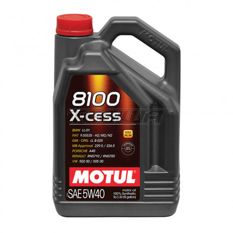 MOTUL 8100 X-CESS 5W40 SYNTHETIC ENGINE OIL 1 LITRE NO FILTER