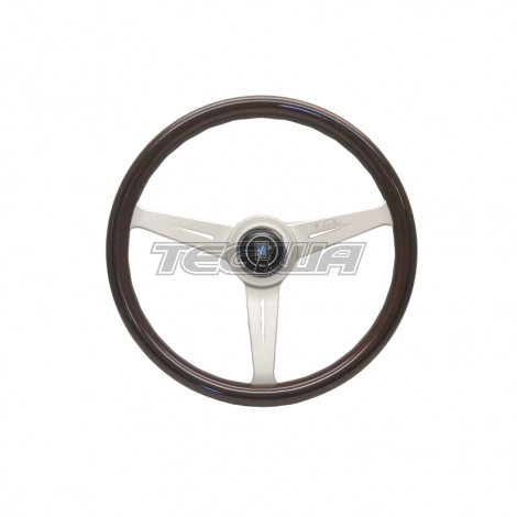 Nardi ND Classic 360mm Wood Steering Wheel White Spokes Hidden Screws