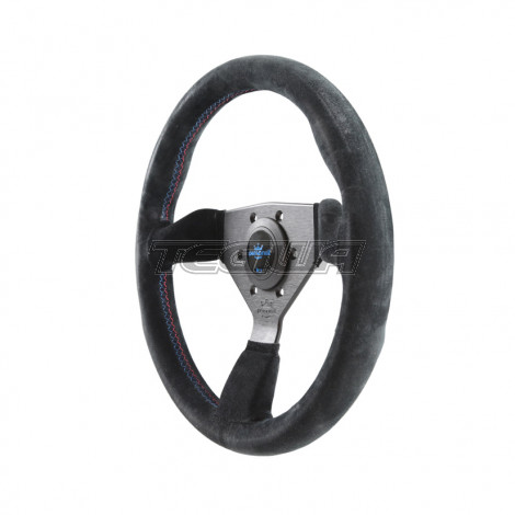 PERSONAL GRINTA BMW TRICOLORE SUEDE-LEATHER STEERING WHEEL 330MM