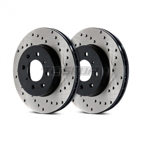 Stoptech Drilled Brake Discs (Front Pair) Ford Mustang (Mk6) 15-