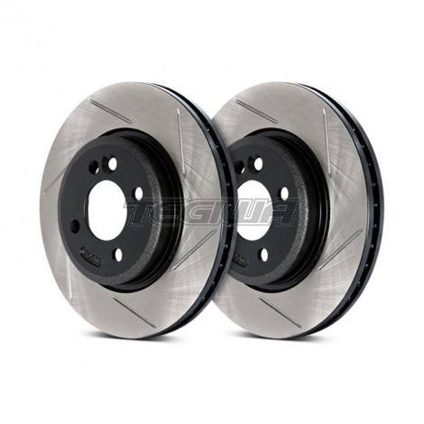 Stoptech Slotted Brake Discs (Front Pair) Mercedes-Benz C-Class (W203) C55 AMG 05-07 
