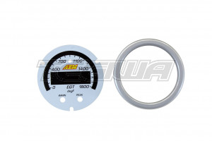 AEM X-Series Egt Gauge 0~1800F / 0~1000C Accessory Kit Silver Bezel & White Faceplate