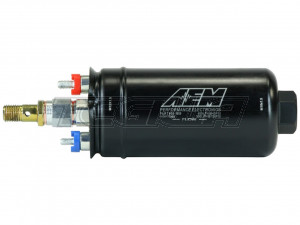AEM 400LPH Inline High Flow Fuel Pump M18X1.5 Inlet & M12X1.5 Outlet