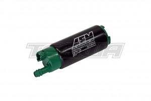 AEM 340LPH E85-Compatible High Flow In-Tank Fuel Pump Offset Inlet Inline 340LPH@43Psi