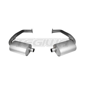 Remus Rear Silencer Left/Right With 689109 1698CB Tips Porsche Boxster/Cayman 987 2.9 09-12