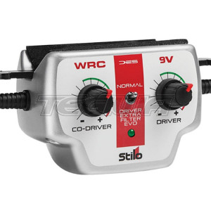 Stilo WRC DES 9V Intercom. Built in new noise filter settings, 9V