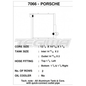 CSF ALLOY ALUMINIUM RADIATOR PORSCHE 911 CARRERA (991.1) / BOXSTER (981) / CAYMAN (981) / GT4 - LEFT SIDE ONLY