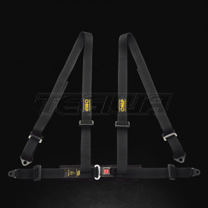 OMP 4 Point Bolt-In Harness Blue