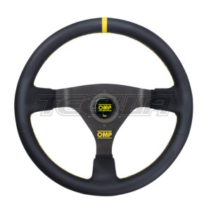 OMP WRC Steering Wheel Black Leather