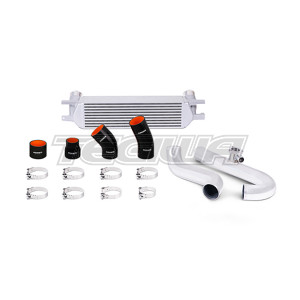 Mishimoto Intercooler Kit Ford Mustang EcoBoost 15+ Silver with Polished Pipes