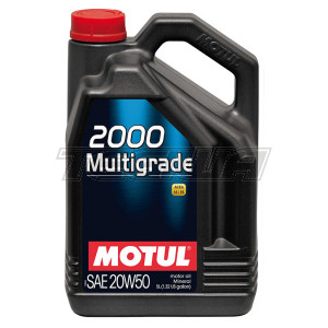 MOTUL 2000 MULTIGRADE 20W50 MINERAL ENGINE OIL 