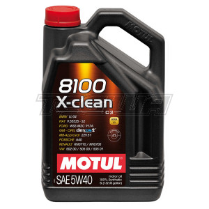 MOTUL 8100 X-CLEAN 5W40 SYNTHETIC ENGINE OIL 1 LITRE NO FILTER