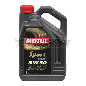 MOTUL SPORT 5W50 SYNTHETIC ENGINE OIL 5 LITRES NO FILTER