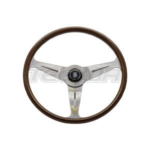 Nardi ND Classic 390mm Wood Steering Wheel 21mm Grip Polished Spokes