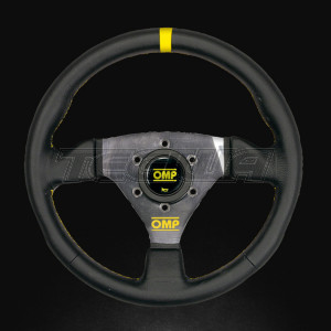 OMP 300 Steering Wheel Black Leather