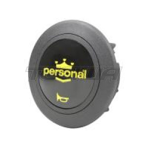 PERSONAL STEERING WHEEL SINGLE CONTACT HORN BUTTON - YELLOW 