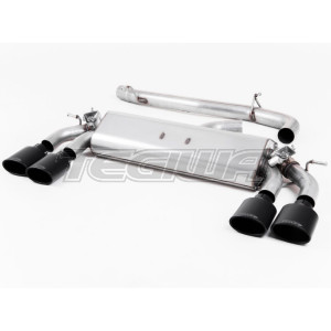 Milltek GPF Back Exhaust System Carbon JET-100 Tips VW Golf Mk7.5 R 2.0 TSI 300PS GPF Equipped Models Only