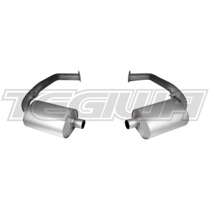 Remus Rear Silencer Left/Right With 689109 1698CB Tips Porsche Boxster/Cayman 987 2.9 09-12