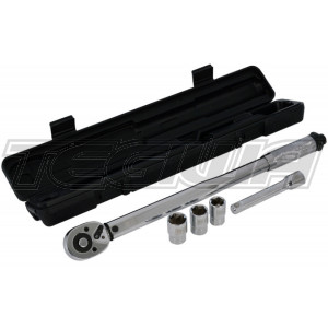 BG Racing 1/2in Drive Adjustable Torque Wrench Set (28Nm-210Nm)