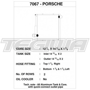CSF ALLOY ALUMINIUM RADIATOR PORSCHE 911 CARRERA (991.1) / BOXSTER (981) / CAYMAN (981) / GT4 - RIGHT SIDE ONLY