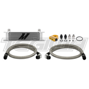 Mishimoto Universal 10 Row Thermostatic Oil Cooler Kit Silver