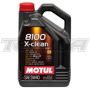 MOTUL 8100 X-CLEAN 5W40 SYNTHETIC ENGINE OIL 1 LITRE NO FILTER