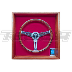 Nardi ND Classic 360mm Wood Steering Wheel Polished Spokes In Wood Display Box