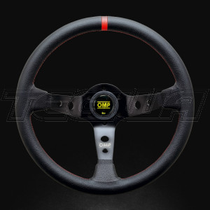 OMP Corsica Steering Wheel Black Smooth Leather