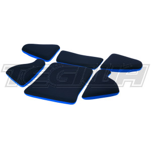 RECARO Pad Kit S For RECARO P1300 GT - Blue Bottom Cushion (set Of 6 Without Seat Cushion)