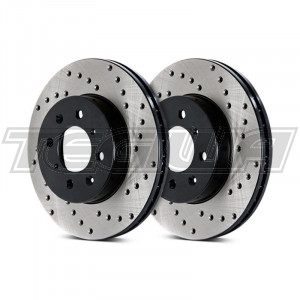 Stoptech Drilled Brake Discs (Front Pair) Land Rover Range Rover Sport (L320) 07-08  TYPE B